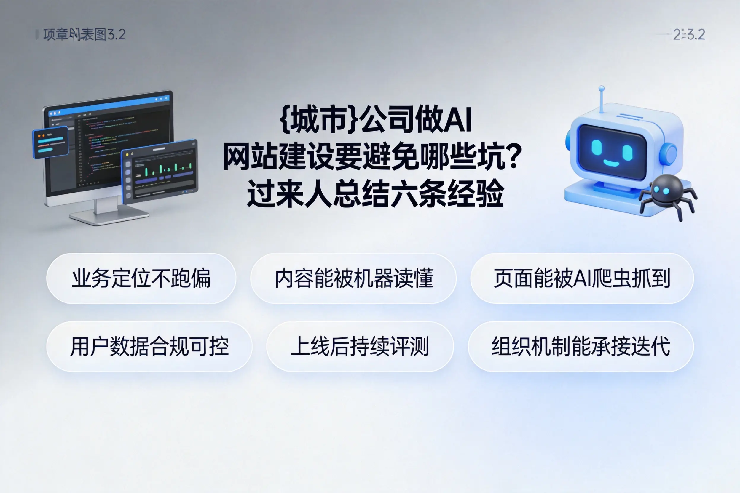 金华公司做AI网站建设要避免哪些坑？过来人总结六条经验