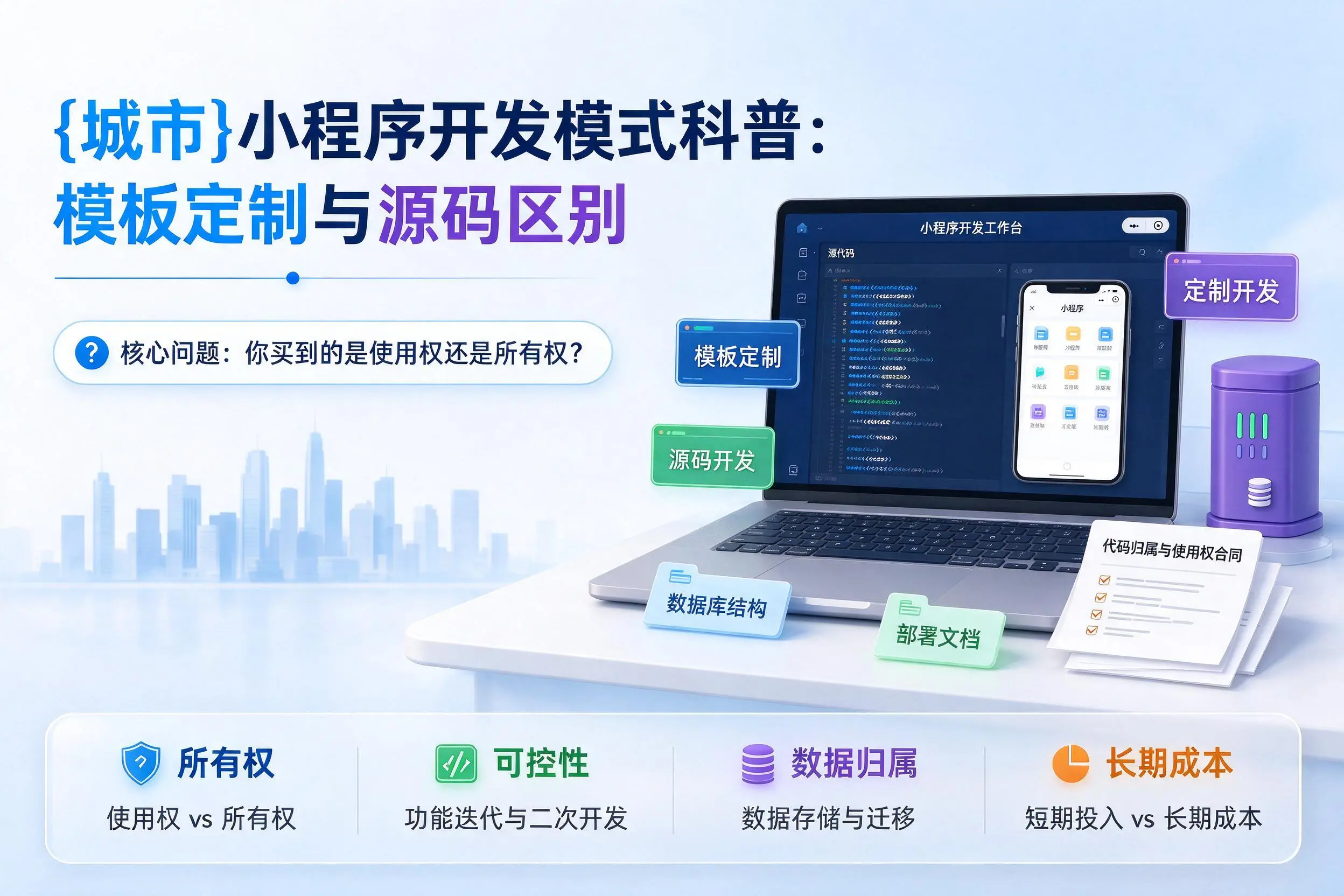金华小程序开发模式科普：模板定制与源码区别