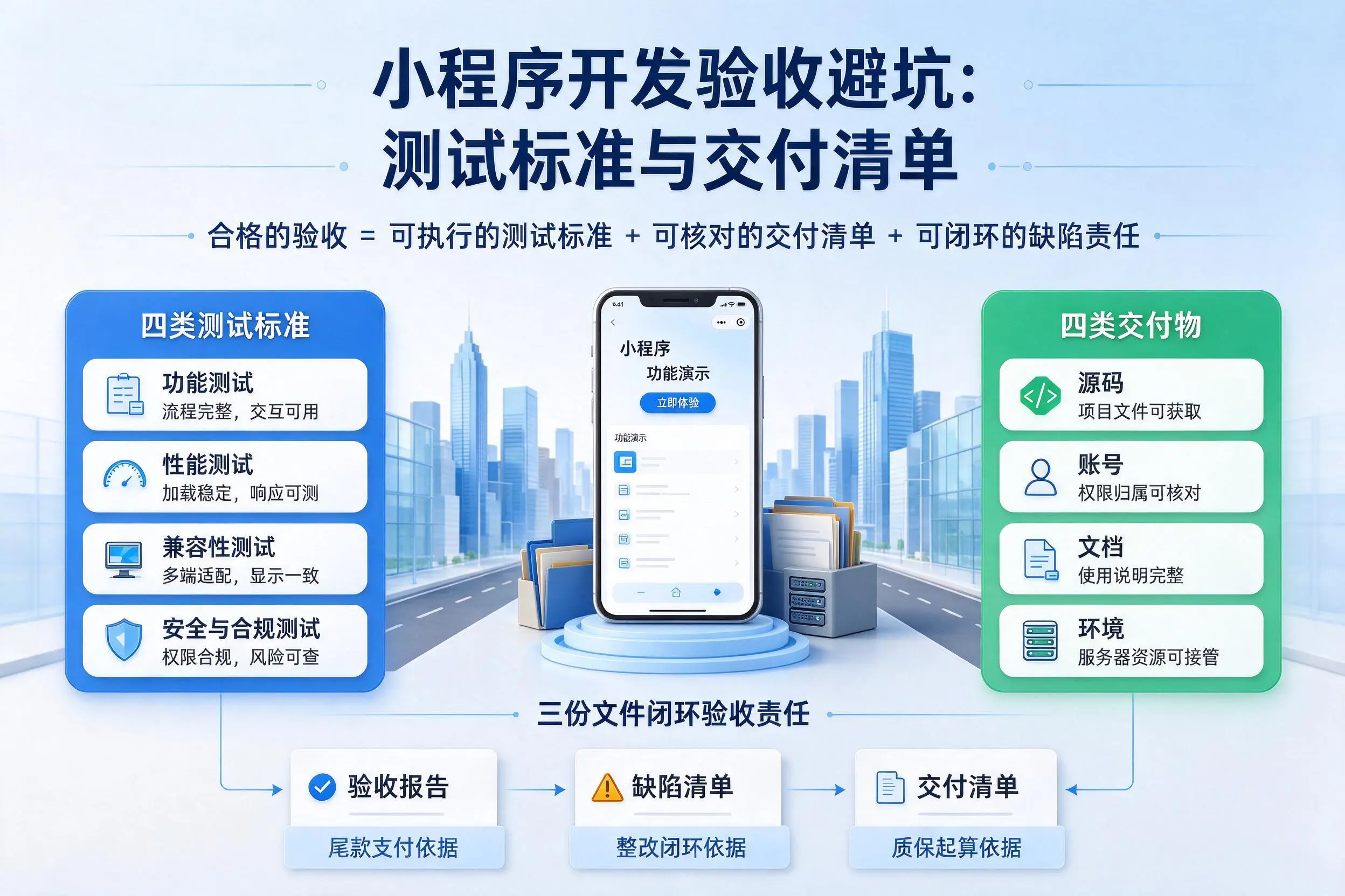 金华小程序开发验收避坑：测试标准与交付清单