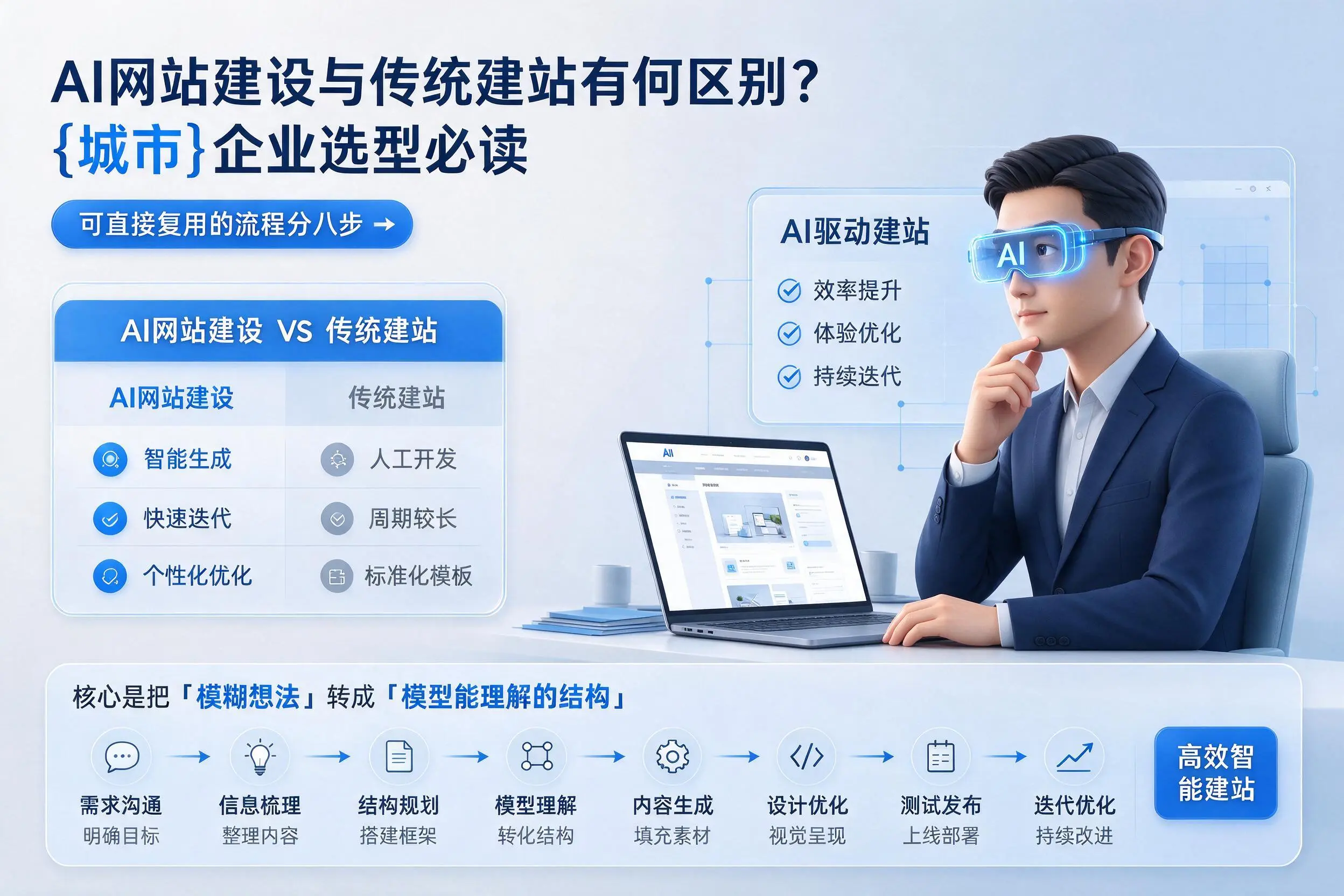AI网站建设与传统建站有何区别？金华企业选型必读