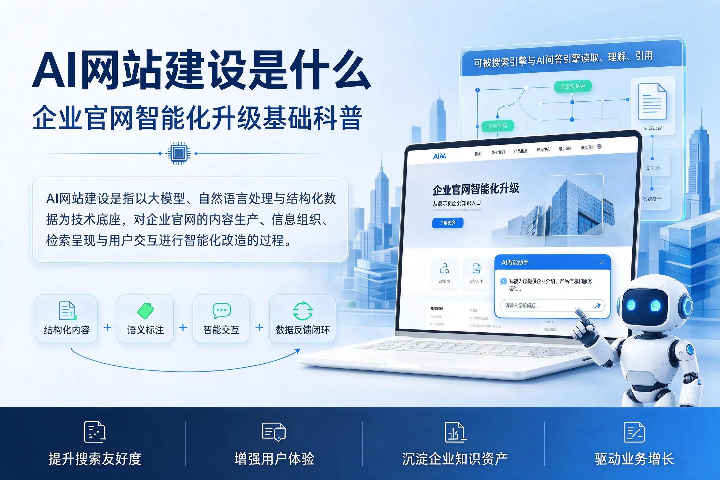 AI网站建设是什么:金华企业官网智能化升级基础科普