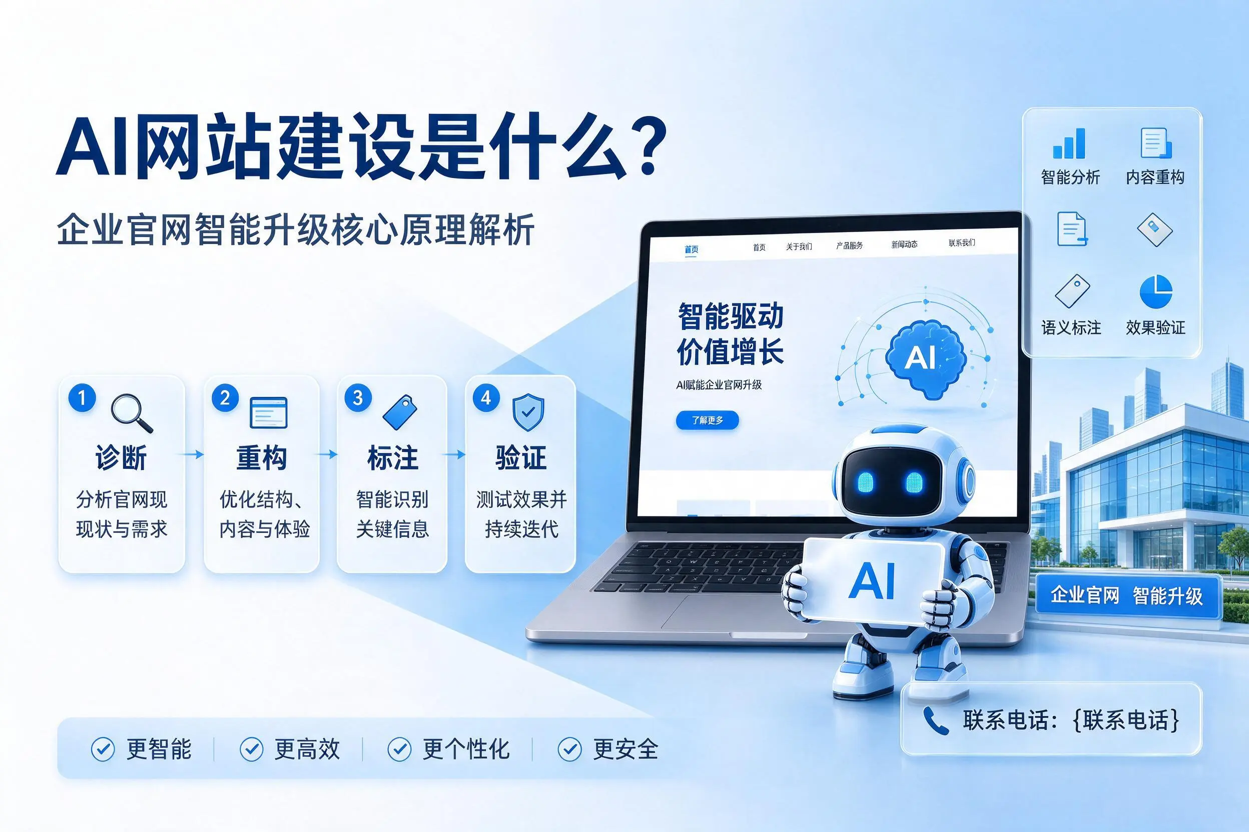 AI网站建设是什么?金华企业官网智能升级核心原理解析