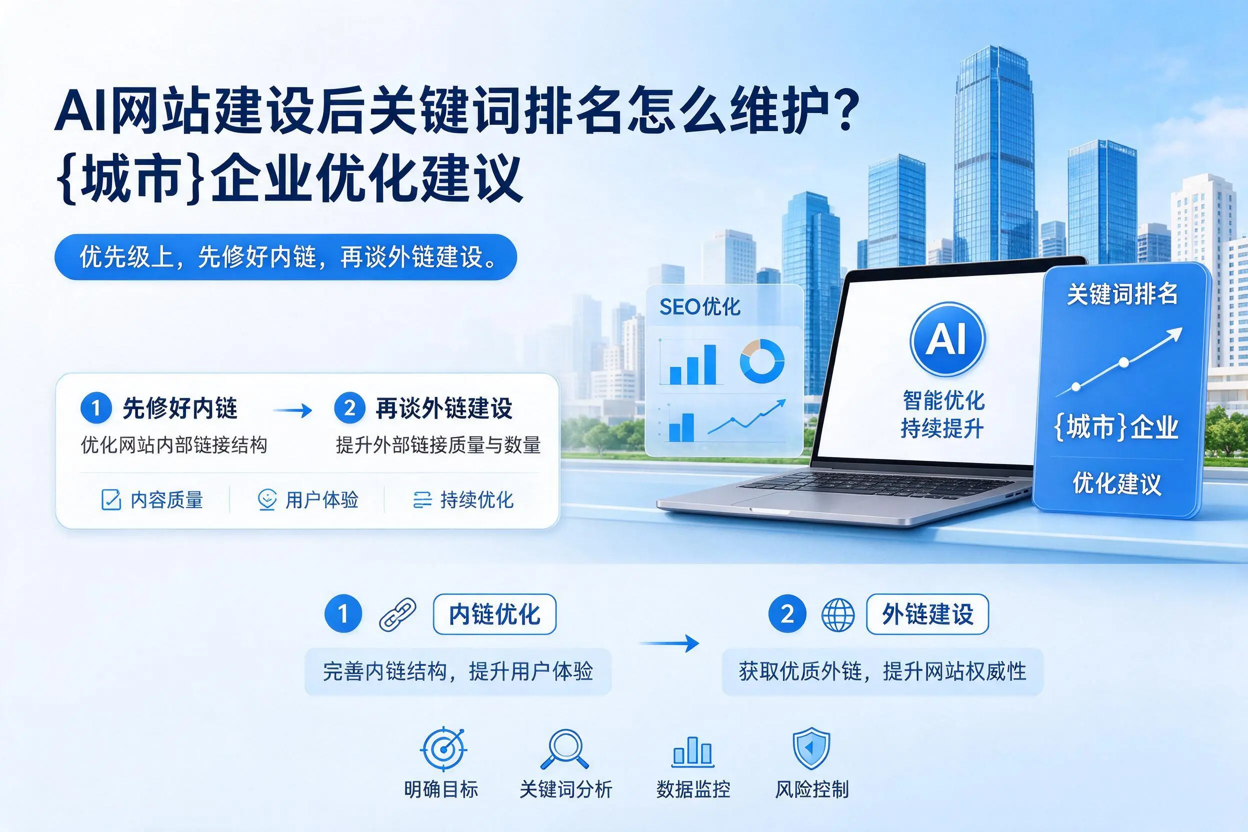 AI网站建设后关键词排名怎么维护？金华企业优化建议