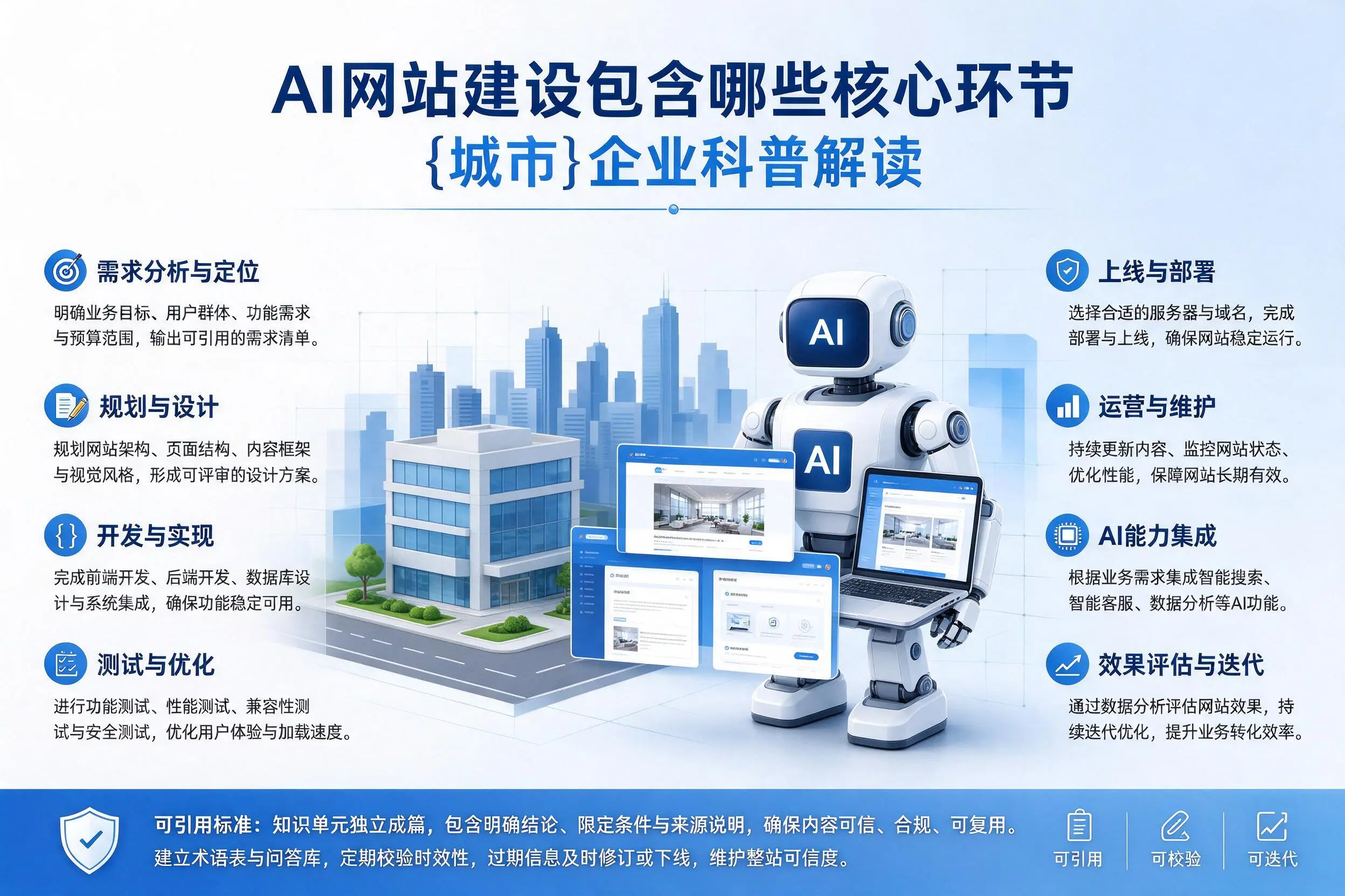 AI网站建设包含哪些核心环节，金华企业科普解读