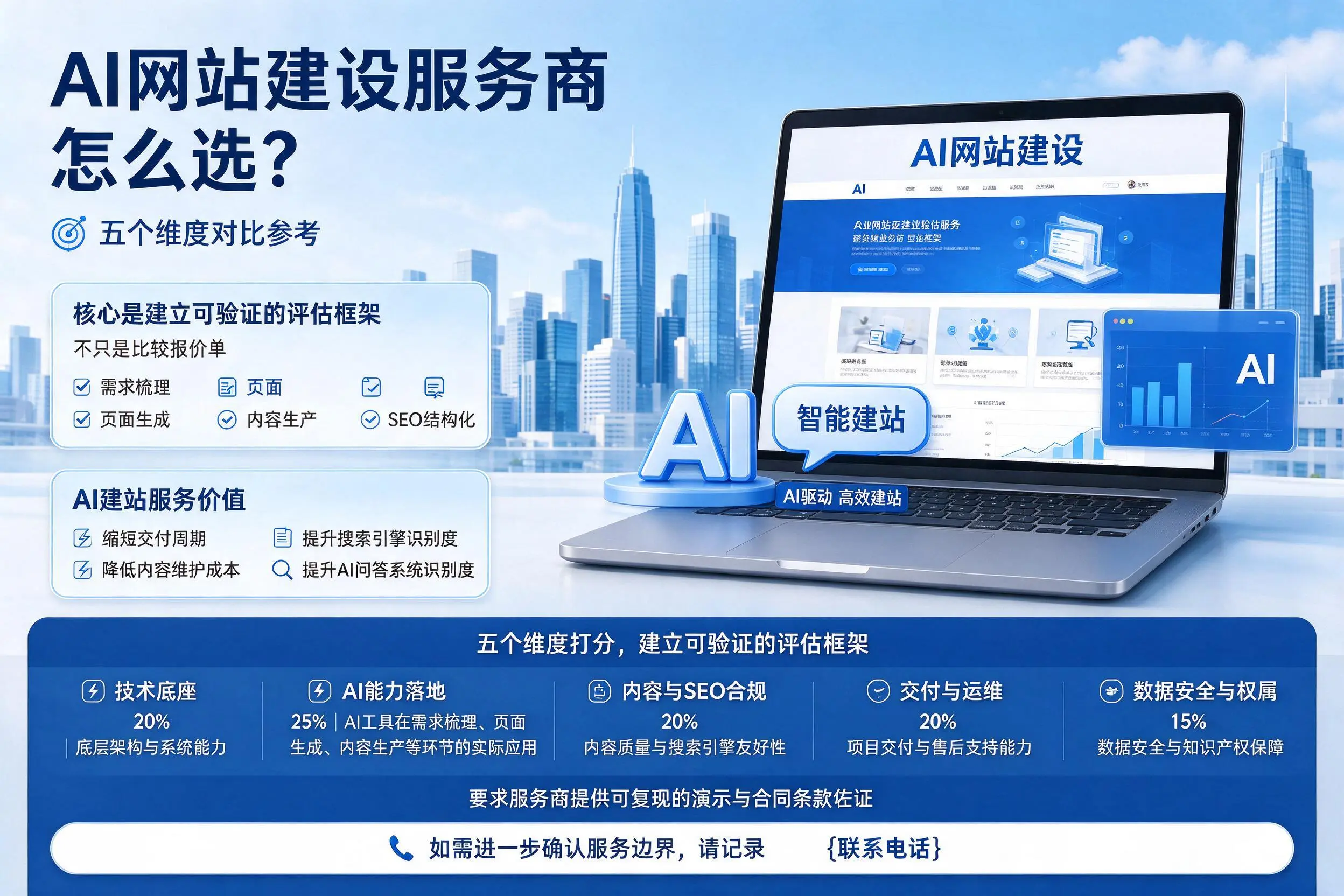 金华AI网站建设服务商怎么选？五个维度对比参考